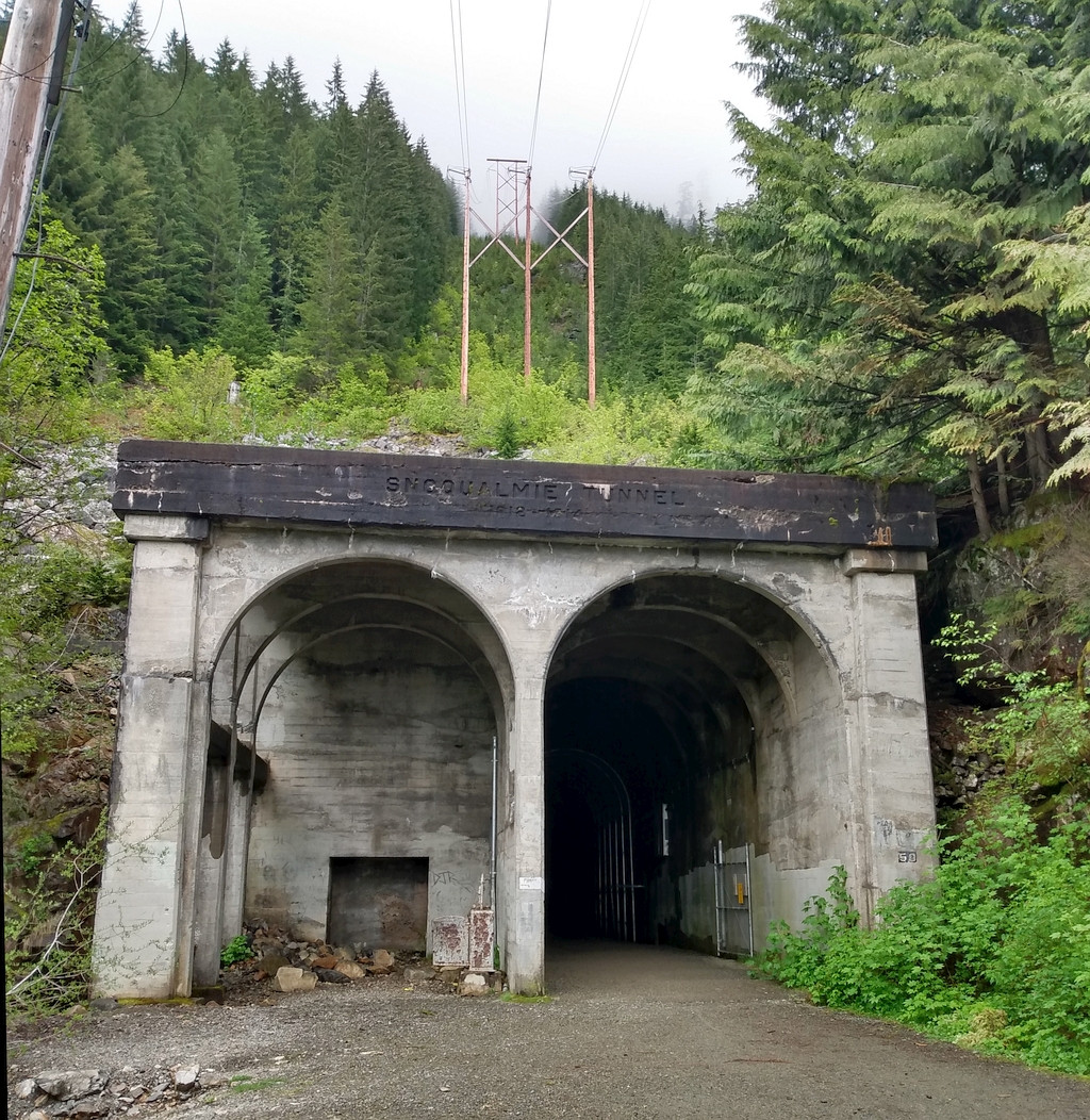 Milwaukee Road west portal of snoqualmie tunnel